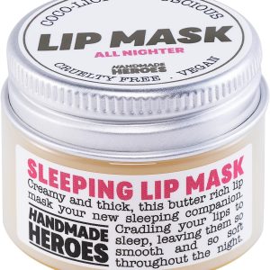 100% Natural Lip Butter Sleeping Lip Mask, Overnight Lip Moisturizer and Conditioner for Dry Lips. Intensive Lip Balm and Lip Therapy Skin Care with Mango butter (Original All Nighter)