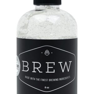 Beard Shave Gel by BREW Grooming - Clear Gel for Perfect Edging & Smooth Shaving - Made With Hops, Barley, Yeast Oil - Reduces Razor Irritation, Cuts & Nicks - Moisturizes, Cleans, Softens - 8 fl oz